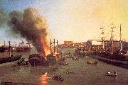 Nahl, Charles Christian Fire in San Francisco Bay china oil painting reproduction